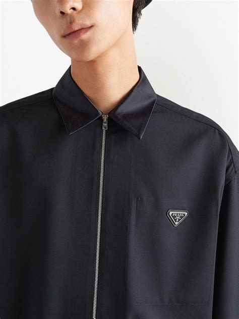 prada black and white shirt|Prada long sleeve t shirt.